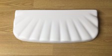Toilet Cistern Lid = Shires Shell “Model Ref 800/810”, 516x204mm. White,  R-530