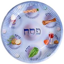 Cazenove 12 Disposable Paper Seder Plates for Passover Pesach Jewish
