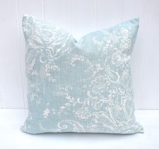 Laura Ashley Cushion Cover Maddox Duck Egg, Same fabric on both sides with zip