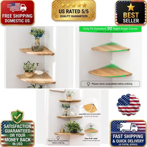 Corner wall shelves - set, of