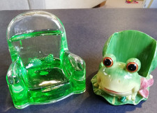 2 x Frog-Themed Old-Style