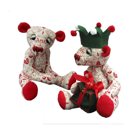 Noel fabric teddy bear - , soft