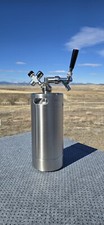 128oz Stainless Home brew Pressurized Beer Mini Keg  & Regulator NEW