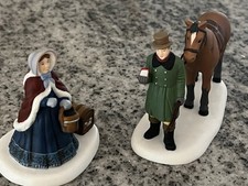 Dept 56 Dickens Village" UNTIL WE MEET AGAIN"# 58414 set of 2 RETIRED NEW IN BOX