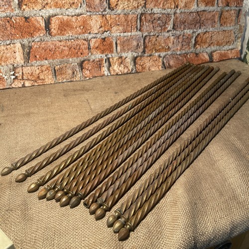 X14 brass finish stair - brass, rods