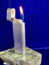 Cartier Lighter Vintage Silver Oval Mint Condition Works 1 Year Warranty