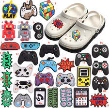 Gaming Pads Croc Shoe Charms Gamer Joypad Game Over Controllers 1 Postage Cost