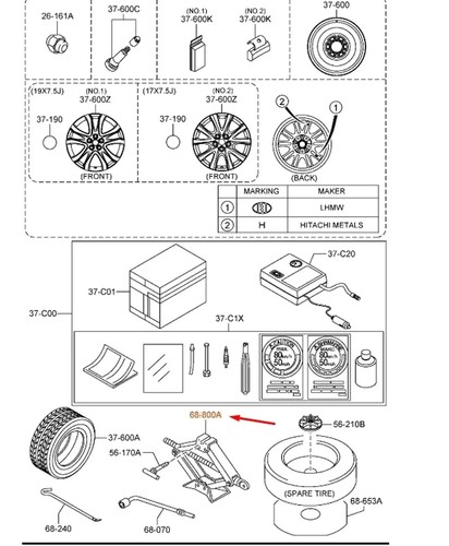 Mazda sedan mk3 lift jack - lift,