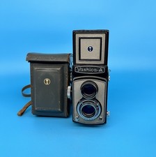 Vintage Yashica-A  Medium Format TLR Film Camera with Case - Tested