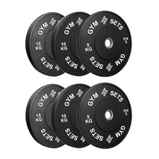 Olympic Bumper Plates 2 inch Rubber Weight Gym Sets 5 10 15 20 25 kg