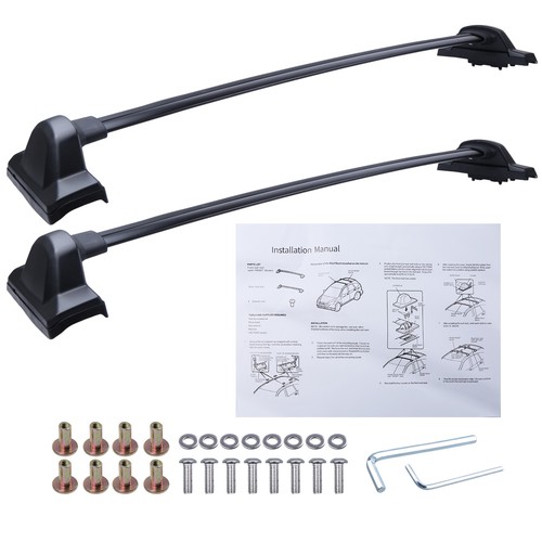 Black roof cross bars full - roof,
