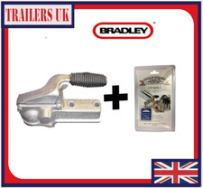 Genuine BRADLEY 50mm Heavy Duty Unbraked Trailer Coupling Hitch (D201) + LOCK