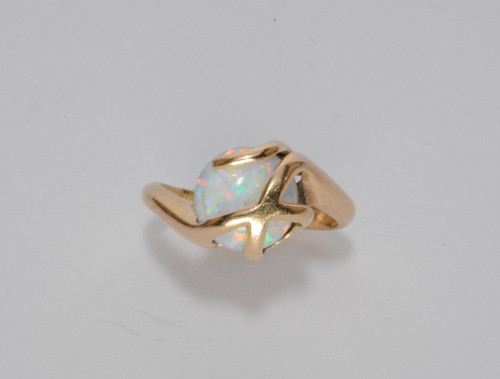 14ct yellow gold opal cocktail - 14ct,