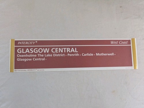 Intercity west coast glasgow - west,