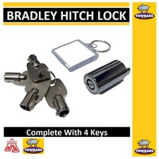 Bradley Coupling Security Hitch Couping Barrel Lock  with 4 Keys LOCKIT1-2