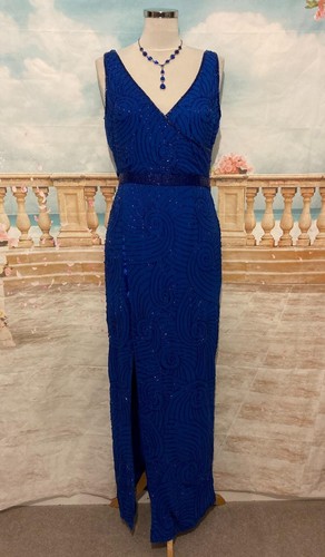 Maxi evening dress blue - evening, 12