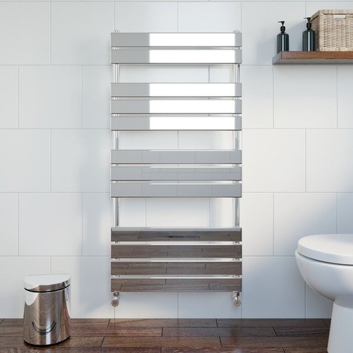 Flat panel heated towel rail - flat,