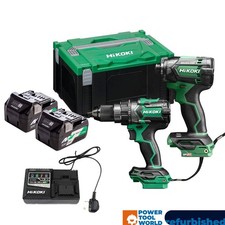 GRADE ZZ3 HIKOKI KC18DCJAZ 18v Twin Pack DV18DC Combi Drill & WH18DC Impact D...