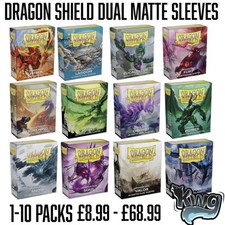 DRAGON SHIELD DUAL MATTE SMALL CARD SLEEVES JAPANESE YUGIOH SIZE  1-10 PACKS!