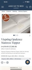 VI SPRING OPULENCE MATTRESS TOPPER EMPEROR
