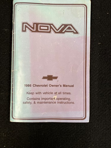 1986 chevrolet nova - 1986,