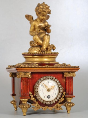Small antique french mantel - small,