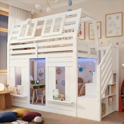 3ft wooden house bunk - wooden,