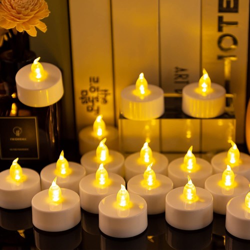 24pcs flameless led tea lights - flameless,