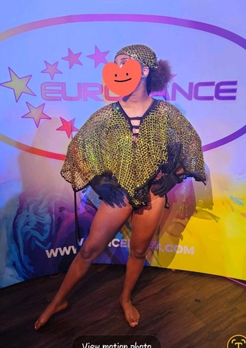 Gold sequinned dance - gold, costume