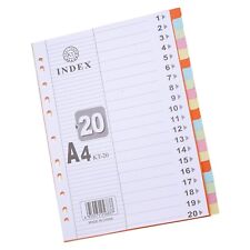 20 SHEET BLANK TABBED CARD