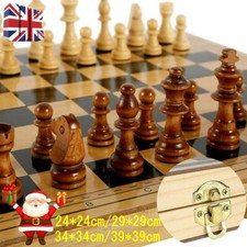3-in-1 Chess Wooden Set