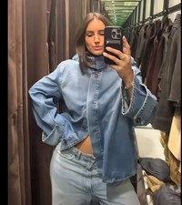 ZARA NEW WOMAN WASHED TRF HIGH