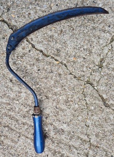 Vintage hand scythe sickle - vintage,