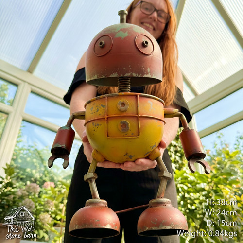 Metal robot reclaimed scrap - robot,