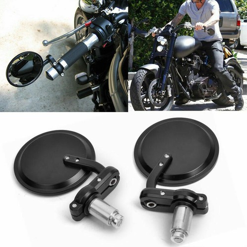 Motorcycle round bar end - round, 7/8"