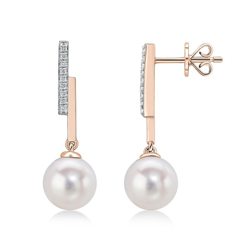 Carat rose gold cultured - rose,