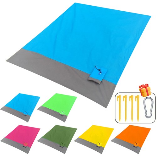 Foldable beach mat 4 corner - mat, w/