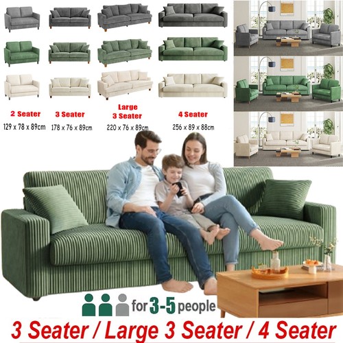 Seater corduroy sofa jumbo - seater,