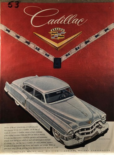 1953 vintage cadillac the - ad,