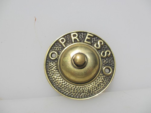 Antique brass doorbell - brass,