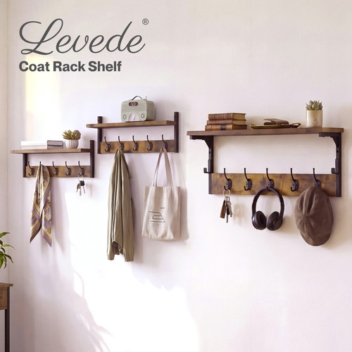 Levede coat rack wall mounted - levede,