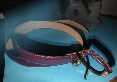 Christian dior leather belt - leather,