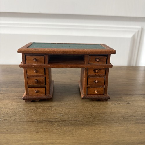 Vintage wooden writing desk - wooden,