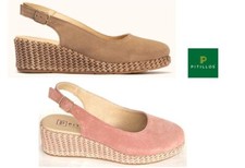 Pitillos Spain Leather Mid Wedge Raffia Espadrilles Pitillos Shoes 5566 Platform