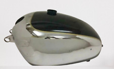 SUITABLE FOR Velocette Venom Chrome & Black Fuel Tank With Badge Mount+Cap+Tap