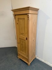 A Quality Antique /Old Pine Linen Storage Cupboard to Wax/Paint