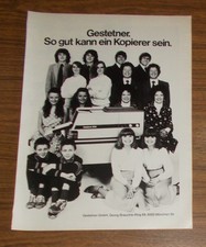 Rare Advertising Vintage GESTETNER 2010 - So Good Can A Copier Be 1980
