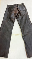 Aero Leather Leather Pants Horsehide Black Men's Size 30 Good