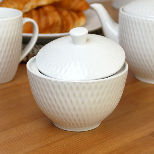 Sugar bowl with lid - sugar,