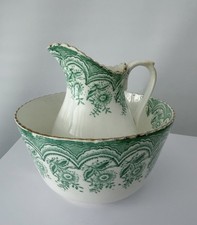 Vintage Green Transferware